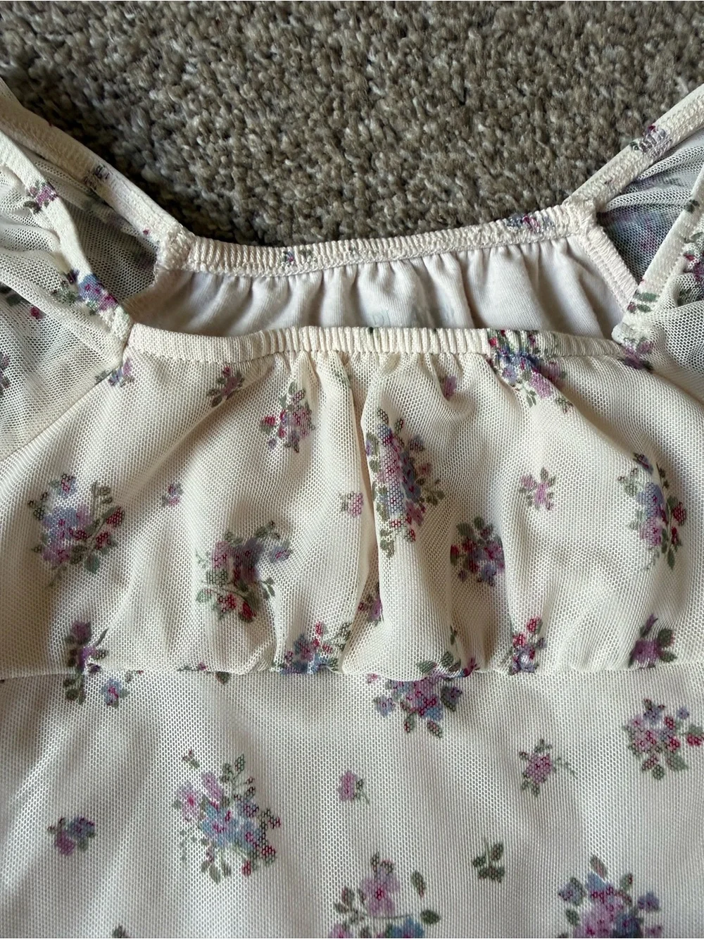 Girls Floral Puff Sleeve Dress